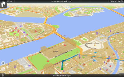 Screenshot of the application TourMap GPS navigator - #11