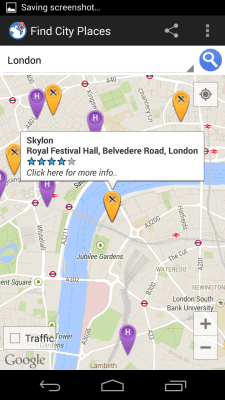 Screenshot of the application Find City Places - #3