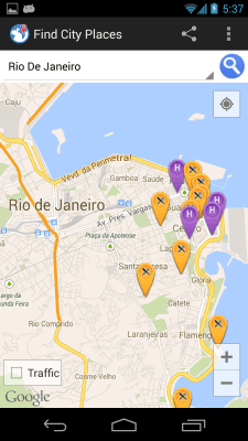 Screenshot of the application Find City Places - #8