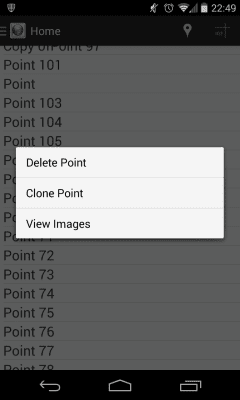 Screenshot of the application Droid 2 CAD - #2