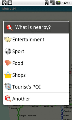 Screenshot of the application Los Angeles (Metro 24) - #3
