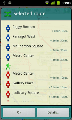 Screenshot of the application Washington, DC (Metro 24) - #8