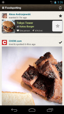 Screenshot of the application Foodspotting - #6