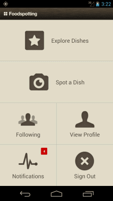 Screenshot of the application Foodspotting - #8