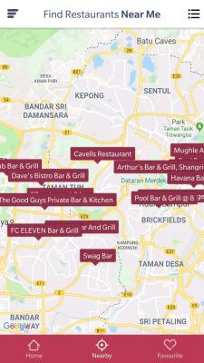 Screenshot of the application Find Near Me Restaurants - #3