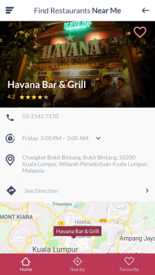 Screenshot of the application Find Near Me Restaurants - #4