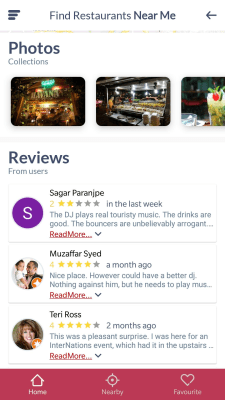Screenshot of the application Find Near Me Restaurants - #5