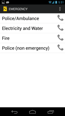Screenshot of the application Dubai Phone Directory - #4