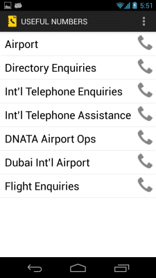 Screenshot of the application Dubai Phone Directory - #5