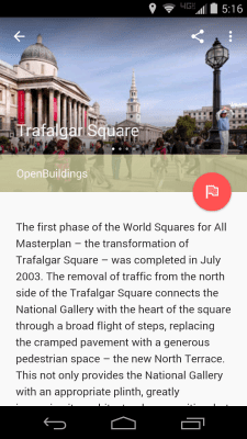 Screenshot of the application Field Trip - #5