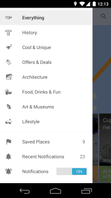 Screenshot of the application Field Trip - #7