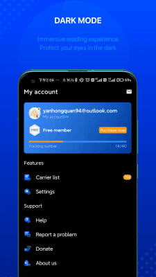 Screenshot of the application 17TRACK Parcel Tracking - #4