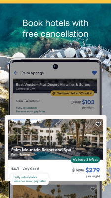 Screenshot of the application Expedia Hotels - #5