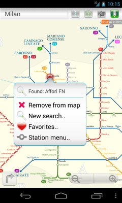 Screenshot of the application Milan (Metro 24) - #1