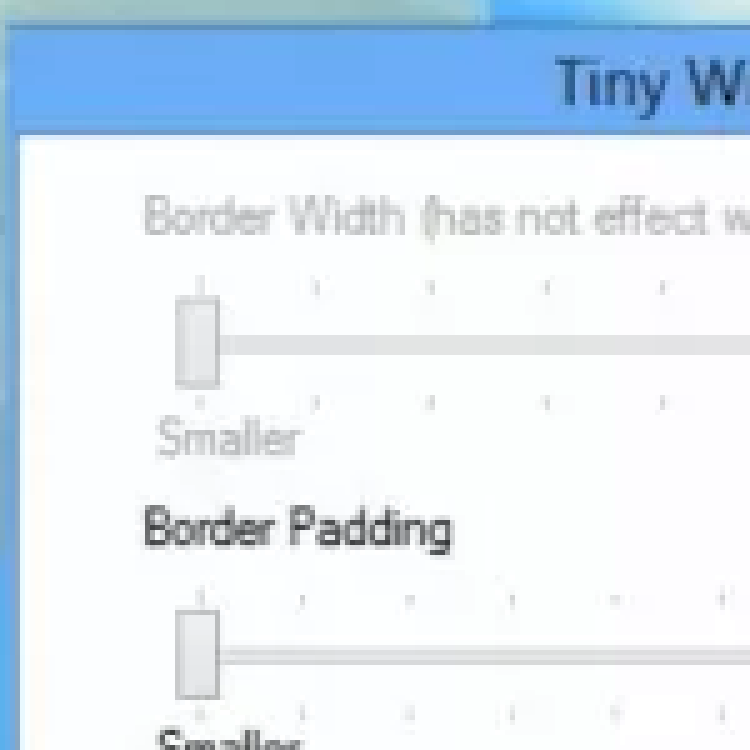 Download Tiny Windows Borders for Windows PC free