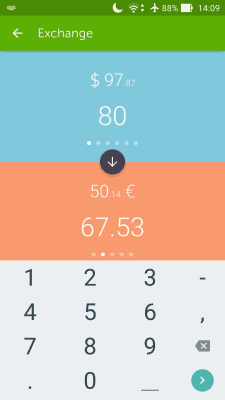 Screenshot of the application Wallet One - #3