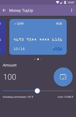 Screenshot of the application Wallet One - #8