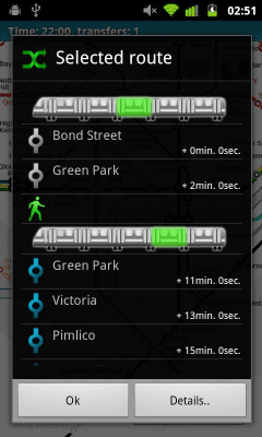 Screenshot of the application London (Metro 24) - #2