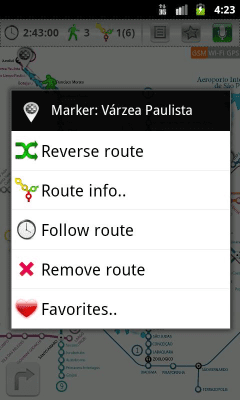 Screenshot of the application São Paulo (Metro 24) - #5