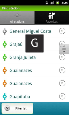 Screenshot of the application São Paulo (Metro 24) - #8