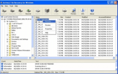 Screenshot of the application Active@ File Recovery - #1