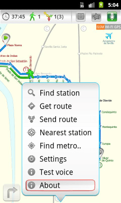 Screenshot of the application Seville (Metro 24) - #2