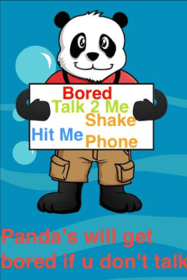 Screenshot of the application Talking Panda - #5