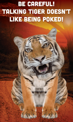 Screenshot of the application Talking Tiger - #4