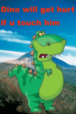 Screenshot of the application Talking Dinosaur - #4