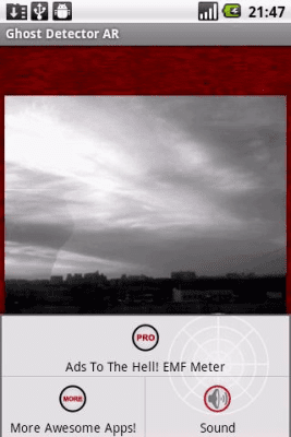 Screenshot of the application Ghost Detector - #3