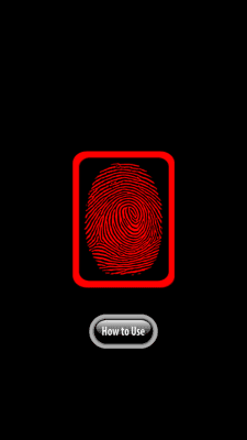 Screenshot of the application Fingerprint Thermometer Prank - #2