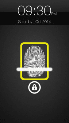 Screenshot of the application Fingerprint Screen Lock Prank - #2