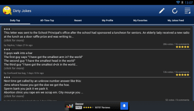 Screenshot of the application Funny Jokes - #3