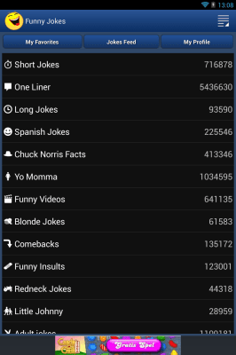 Screenshot of the application Funny Jokes - #4