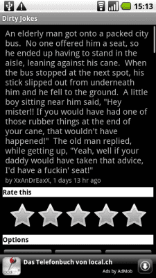 Screenshot of the application Dirty Jokes - #4