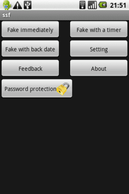 Screenshot of the application Super SMS Faker (Free) - #1