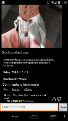 Screenshot of the application EPIC FAIL - #3
