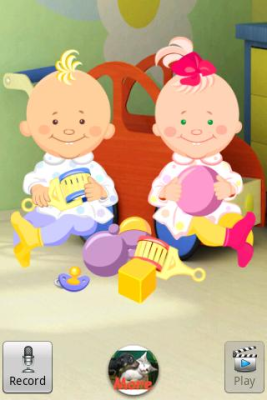 Screenshot of the application Talking Baby Twins - #1