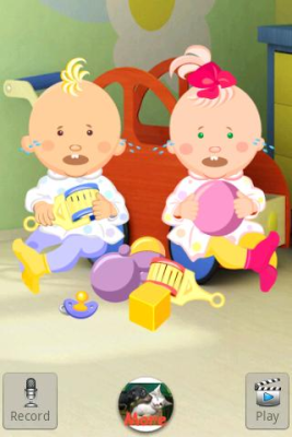 Screenshot of the application Talking Baby Twins - #2