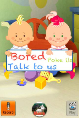 Screenshot of the application Talking Baby Twins - #4