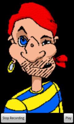 Screenshot of the application Talking Pirate - #3