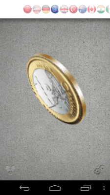 Screenshot of the application Coin Flip - #2