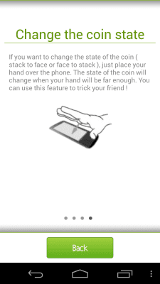 Screenshot of the application Coin Flip - #5