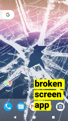 Screenshot of the application Broken Screen Crack Prank App - #1