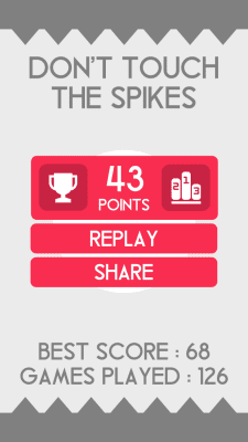 Screenshot of the application Don't Touch The Spikes - #8