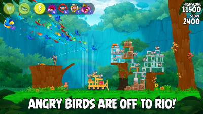 Screenshot of the application Angry Birds Rio - #1