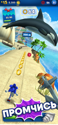 Screenshot of the application Sonic Dash - #2