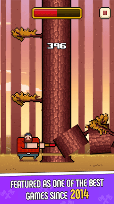 Screenshot of the application Timberman - #7