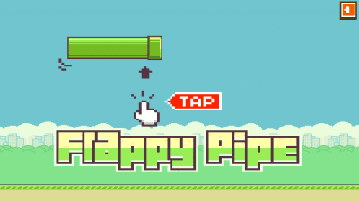 Screenshot of the application Flappy Pipe - #1