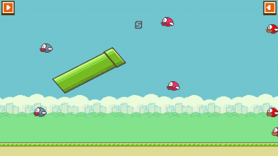Screenshot of the application Flappy Pipe - #2
